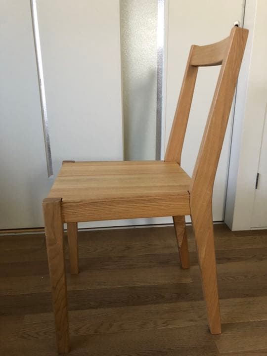 無印良品　タモ材　チェア　椅子