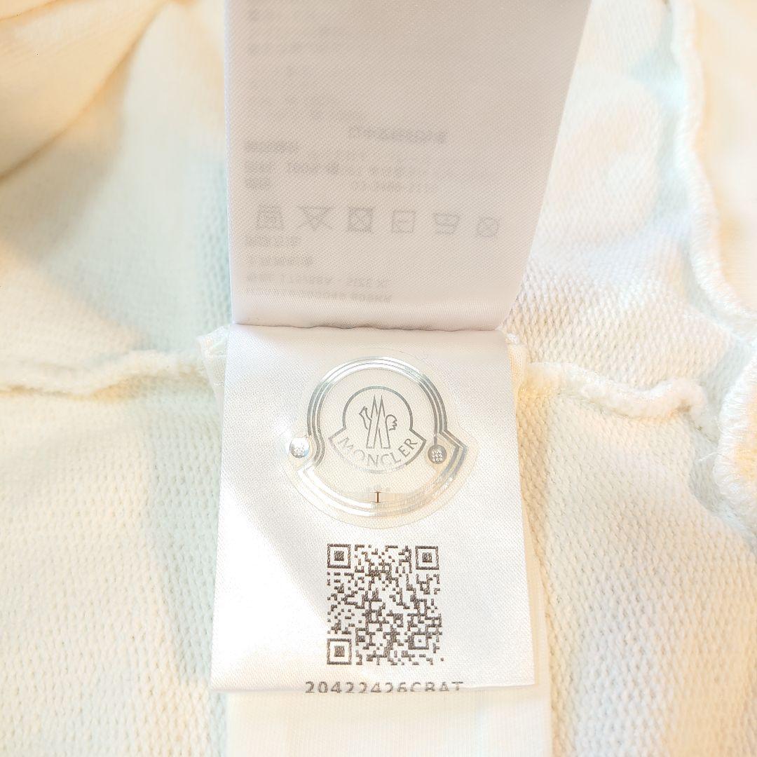 XL モンクレール スウェット トレーナー ワッペン ロゴ 長袖 白