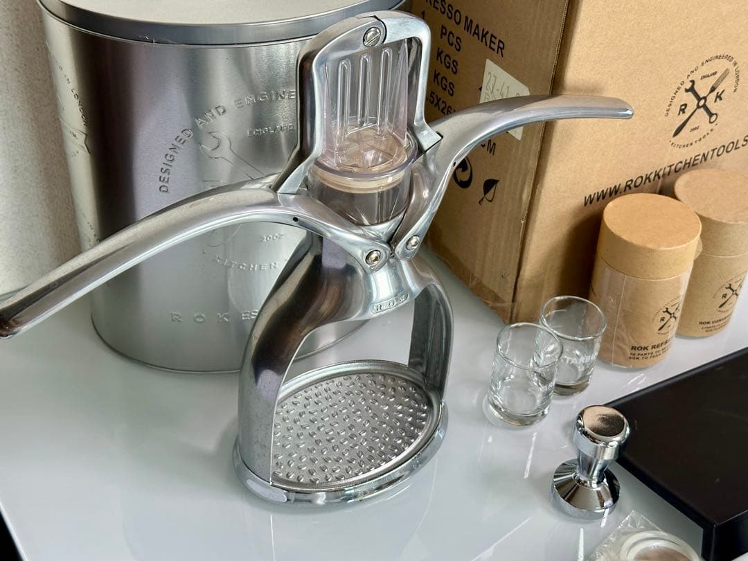 ROK エスプレッソメーカー GCにアップグレード可♪ 中古 おまけ多数