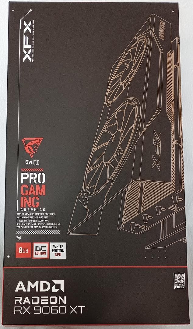 XFX Swift AMD Radeon RX 9060 XT OC 8GB 白