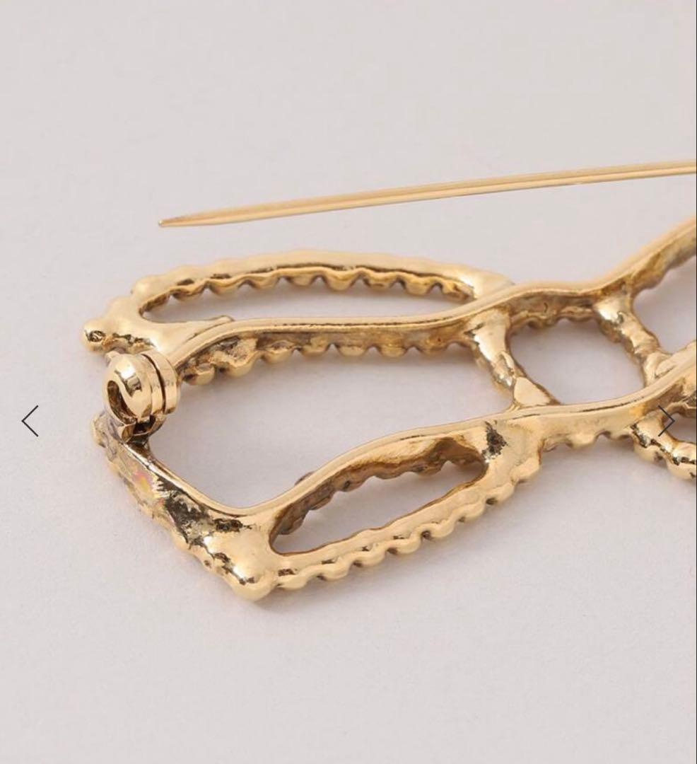 アデル ビジュー CUTSELL ribbon brooch ブローチ リボン