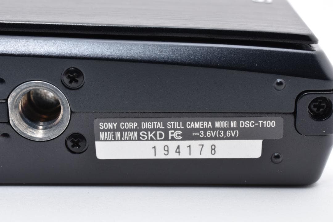 【極美品】SONY Cyber-shot DSC-T100 ブラック　ほぼ新品！