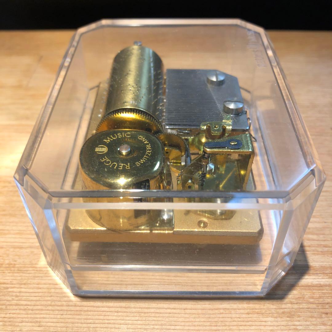 REUGE スイス製 真鍮オルゴール Tristesse 別れの曲　ショパン