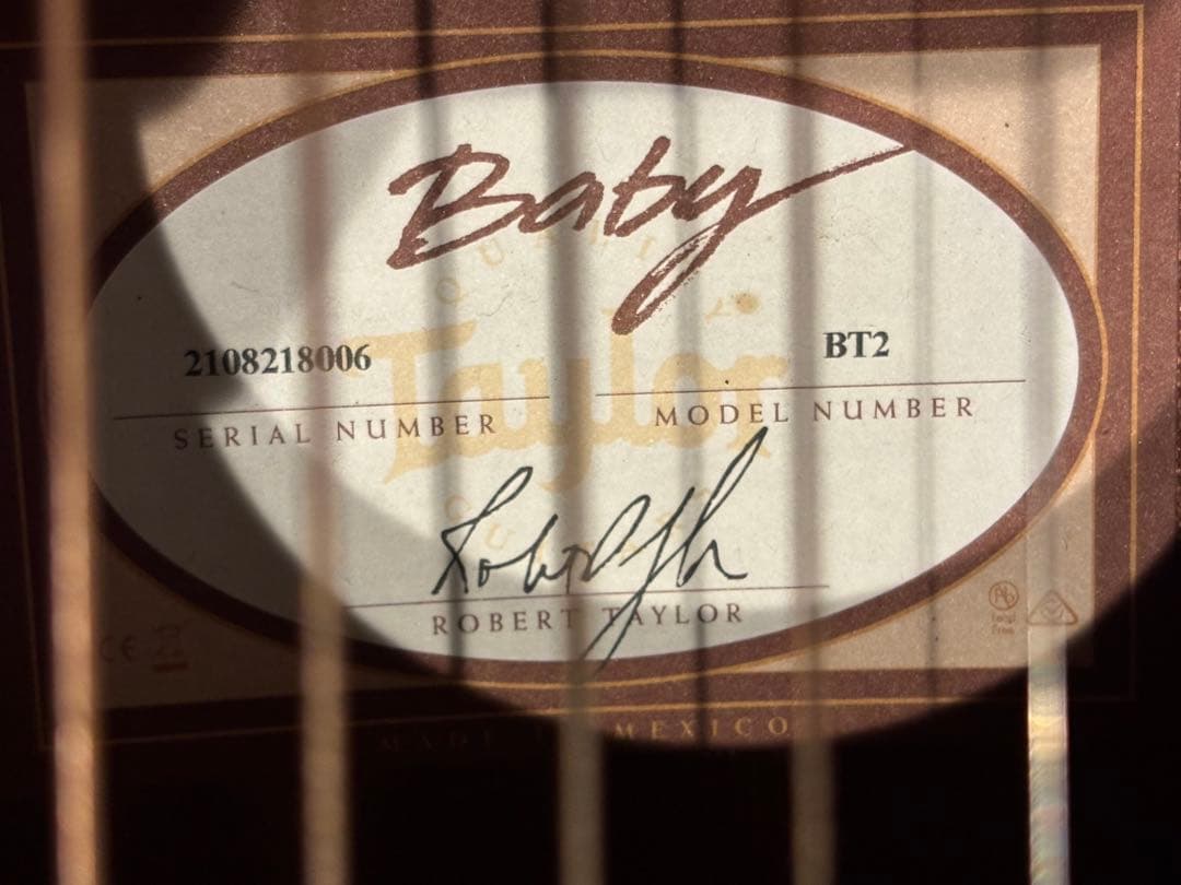 【美品】Taylor Baby Taylor BT2 マホガニー 木目良好ギター