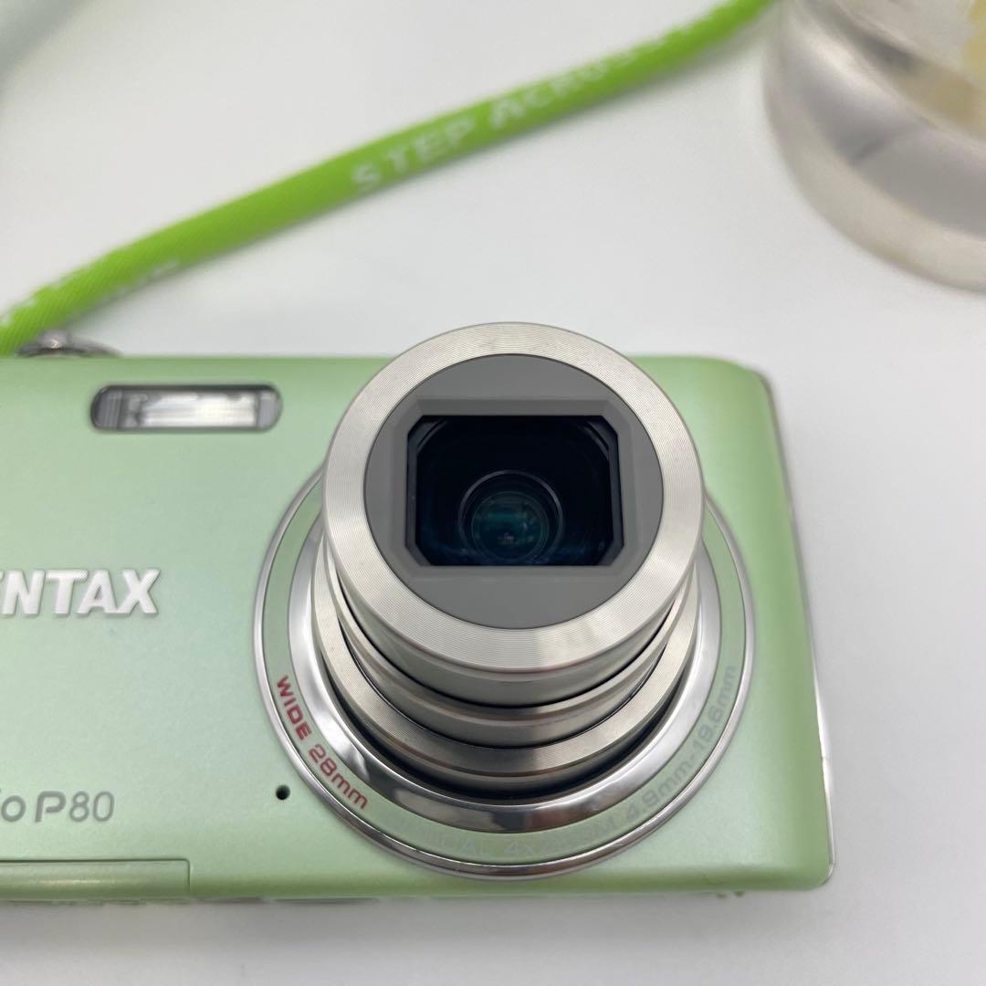 美品✨PENTAX Optio P80✨動作確認済 スマホ転送OK 人気色♪