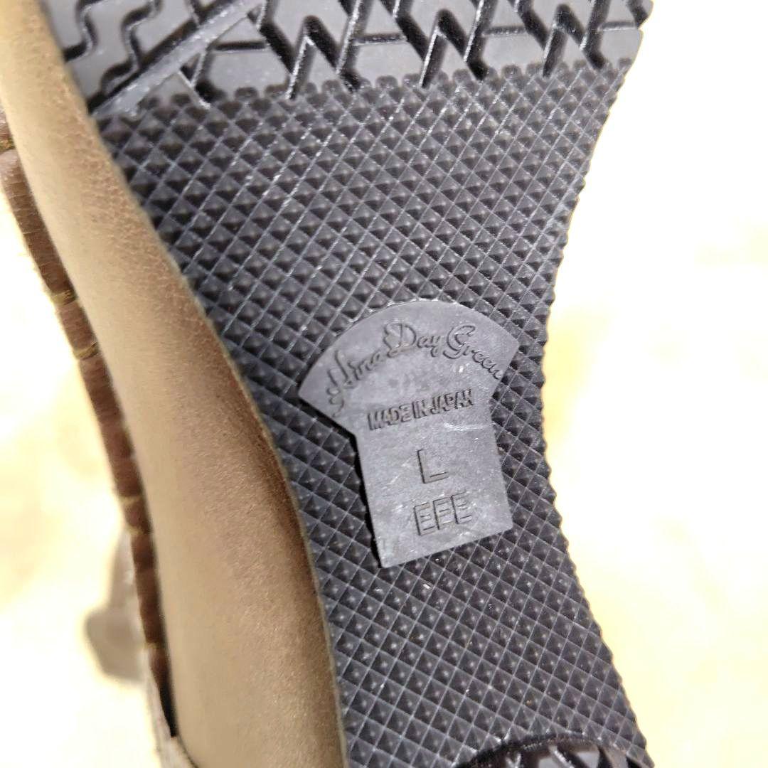 ヒナデイグリーン ブーティサンダル グラディエーター バックジップ 24cm