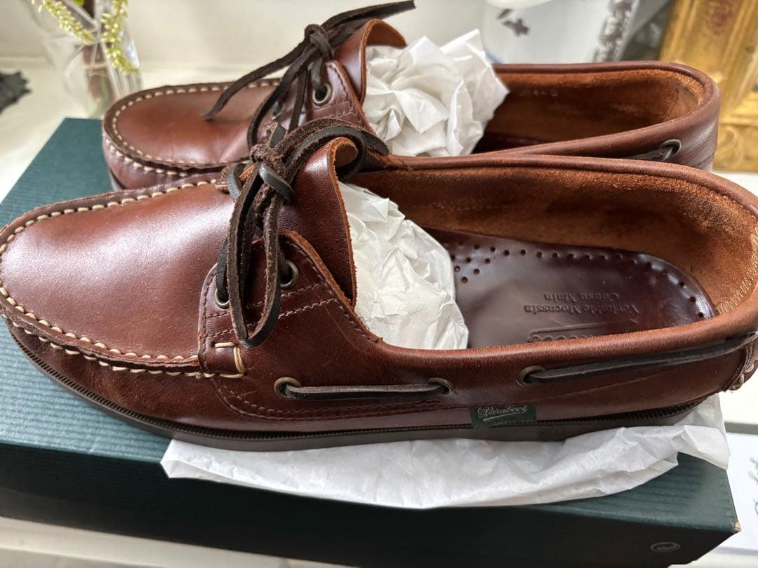 パラブーツ BARTH marron america 　7.5　短時間使用