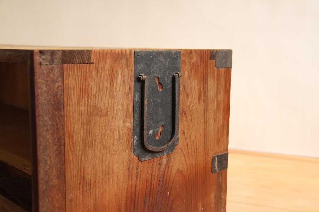 棚　木製　２段　古道具　古家具　アンティーク　ヴィンテージ　レトロ