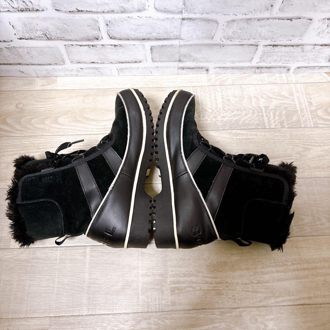 【SOREL】 ソレル （24cm） Tivoli II 防水スエードブーツ 黒