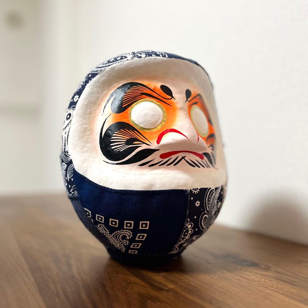 《 開運アート達磨 ペイズリー 》インテリア雑貨 達磨 daruma 縁起物