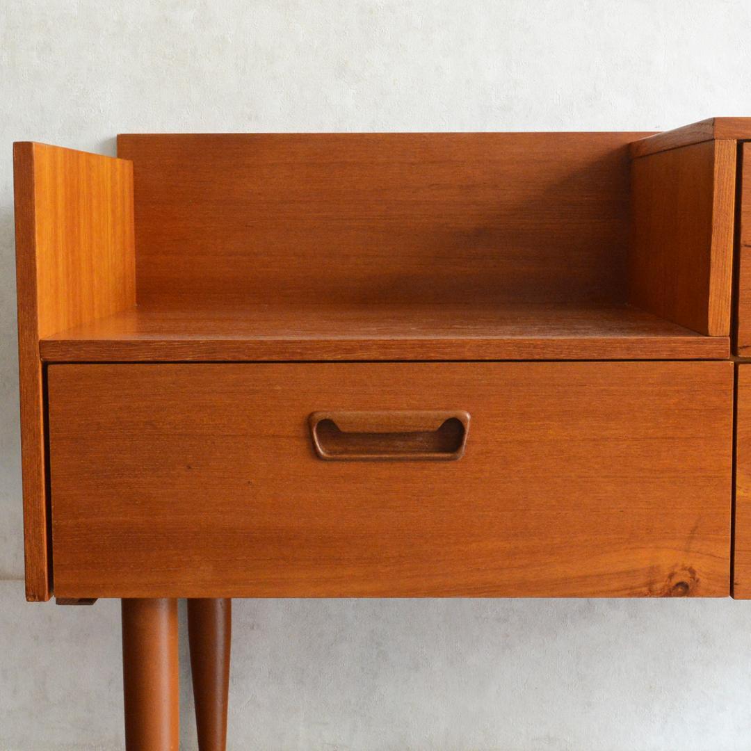 イギリスヴィンテージ チーク ドレッサー チェスト 鏡台 キャビネット