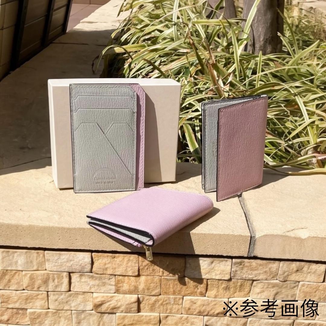 2363【新品 定価2.2万円】ラルコバレーノ★名刺入れ★BEIGE*PINK