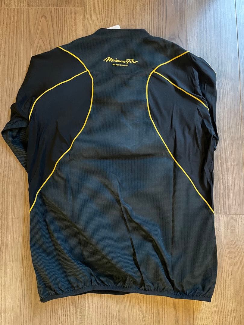 Mizuno Pro 黒 コート・ジャケット サイズ0 長袖　ハーフジップ