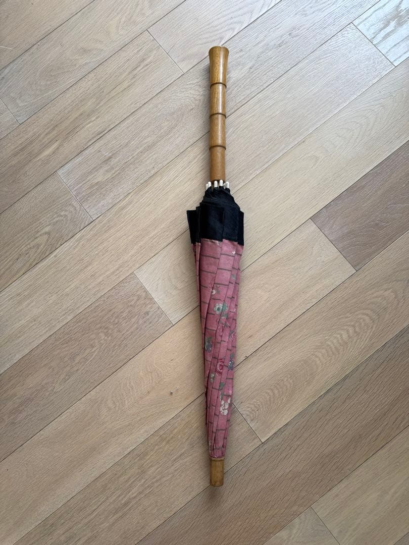 フランスアンティークヴィンテージ花プリントの日傘