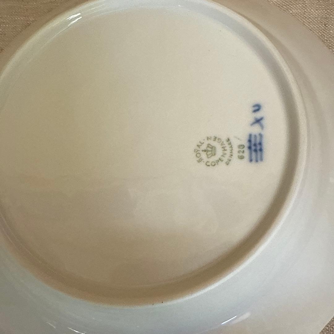 未使用　ロイヤルコペンハーゲン　ブルーフラワー　カープ　中深皿　６枚