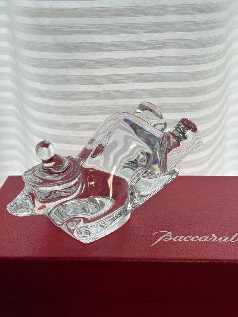 美品 Baccarat バカラ ノエル スレーディング ベア クリスタル