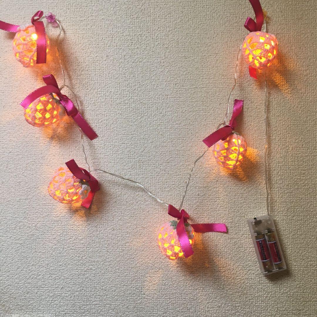 いちごガーランドランプ