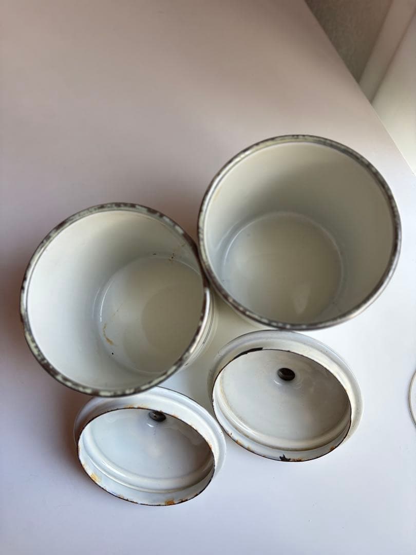 JAPY ホーローキャニスター cafe アンティークフランス ジャピー