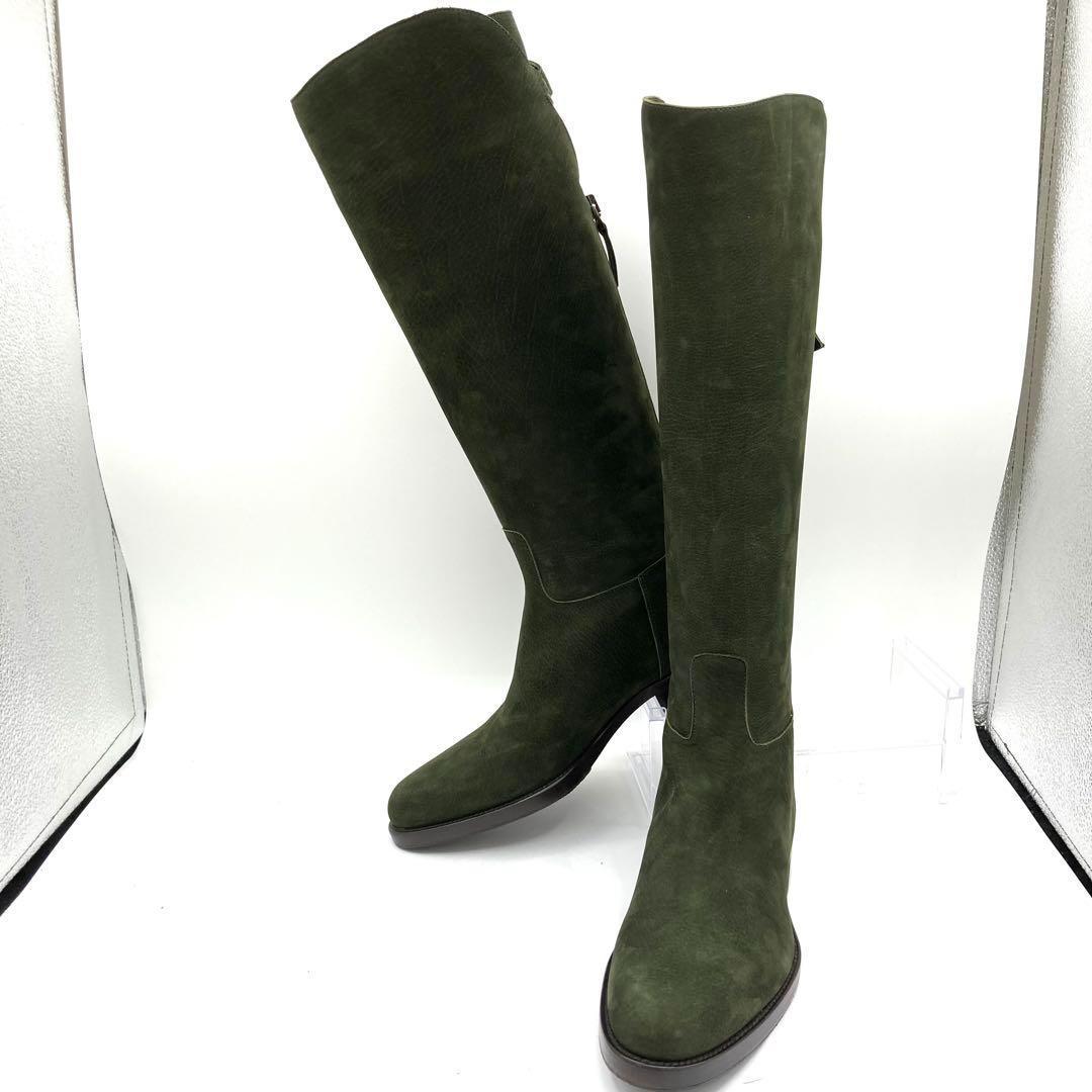 サルトル　ジョッキーブーツ　ロングブーツ　35 シングルベルト　バックジップ