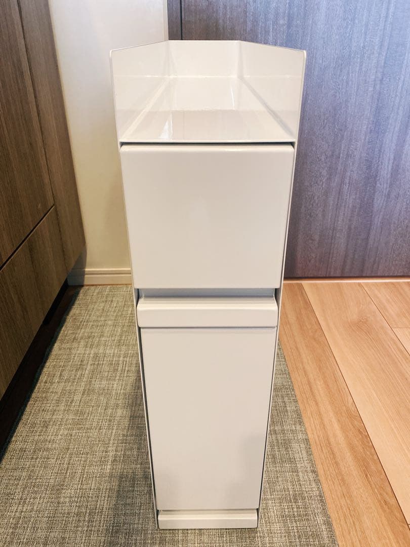 【新品・未使用】tower 隠せる調味料ラック 2段 ホワイト