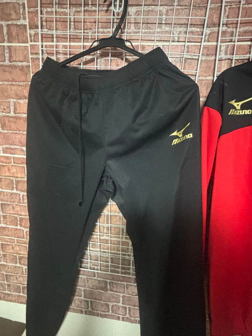Mizuno ジャージ上下セット レッド/ブラック