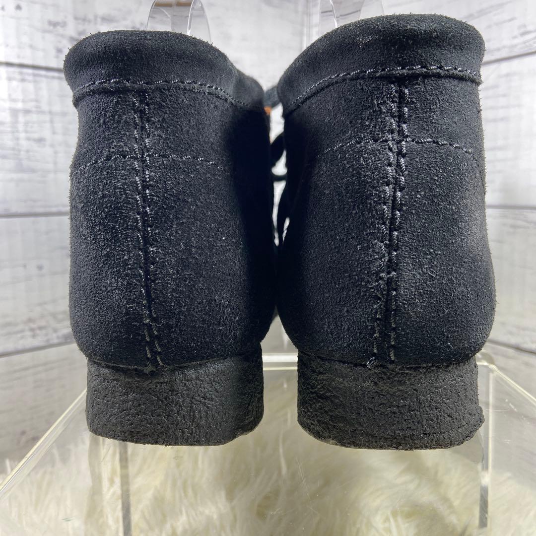 チャーム＆変え紐付✨クラークスCLARKS ORIGINALS ワラビー 黒色