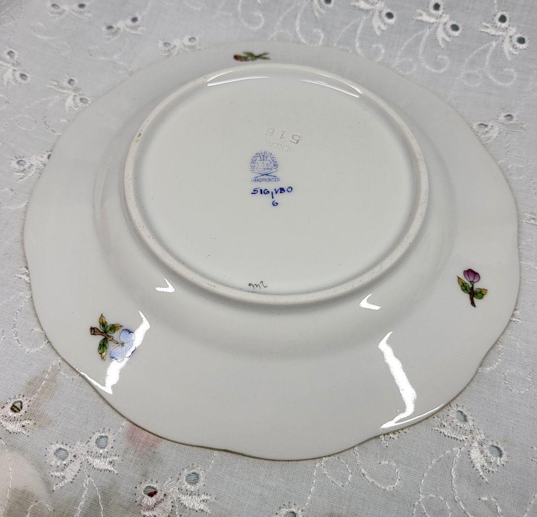 美品✨ヘレンド ヴィクトリアブーケ サラダ デザート プレート17 皿 花蝶③