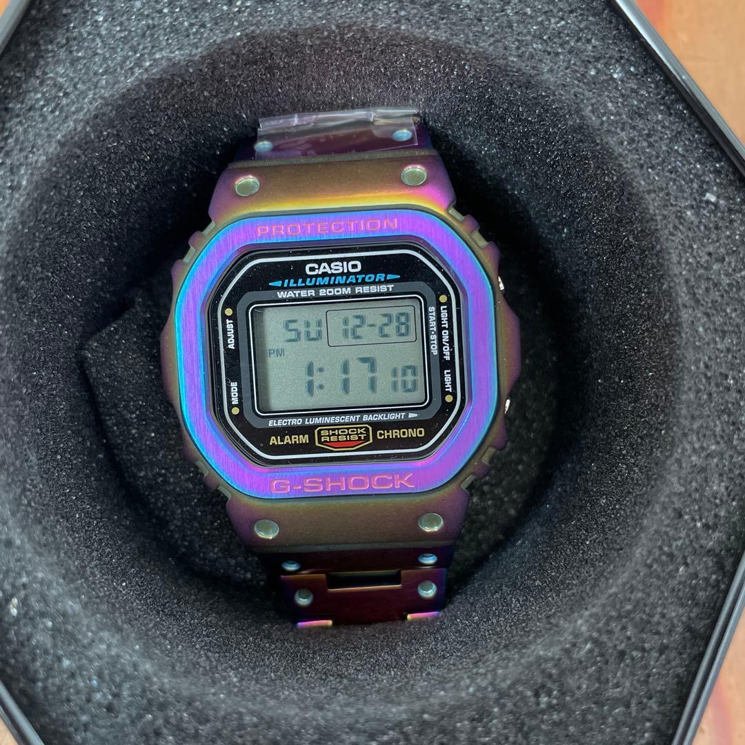 g-shock カスタム　レインボー　5600 未使用品