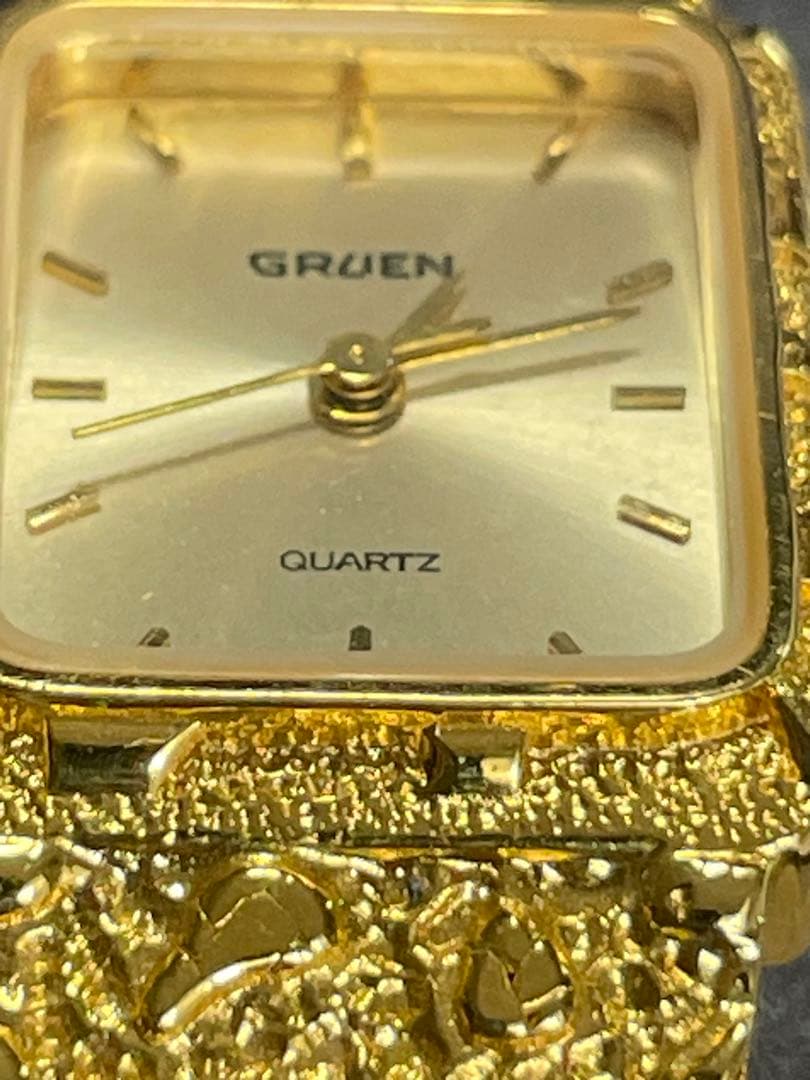 GRUEN ゴールド クォーツ時計