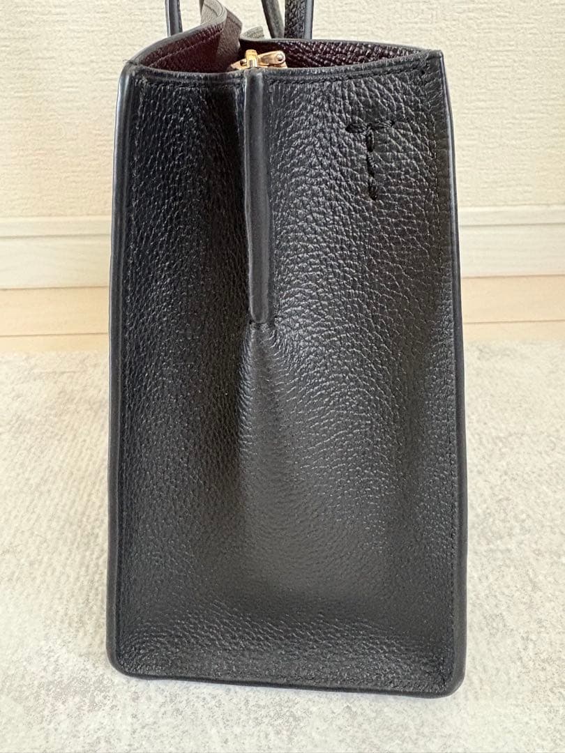 美品 COACH ブラック ハンドバッグ