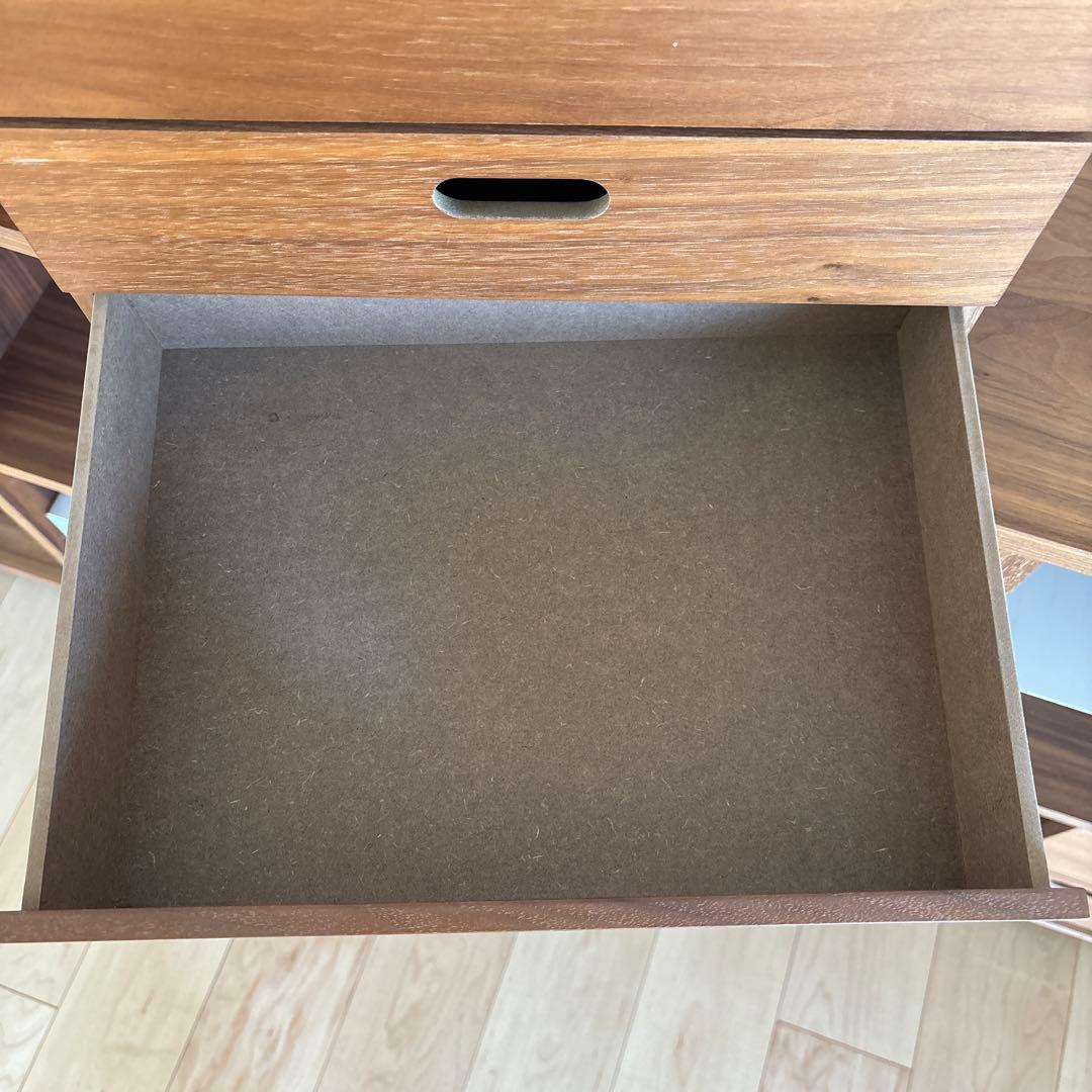 【くるりん】スタッキングシェルフセット・５段×２列・ウォールナット材