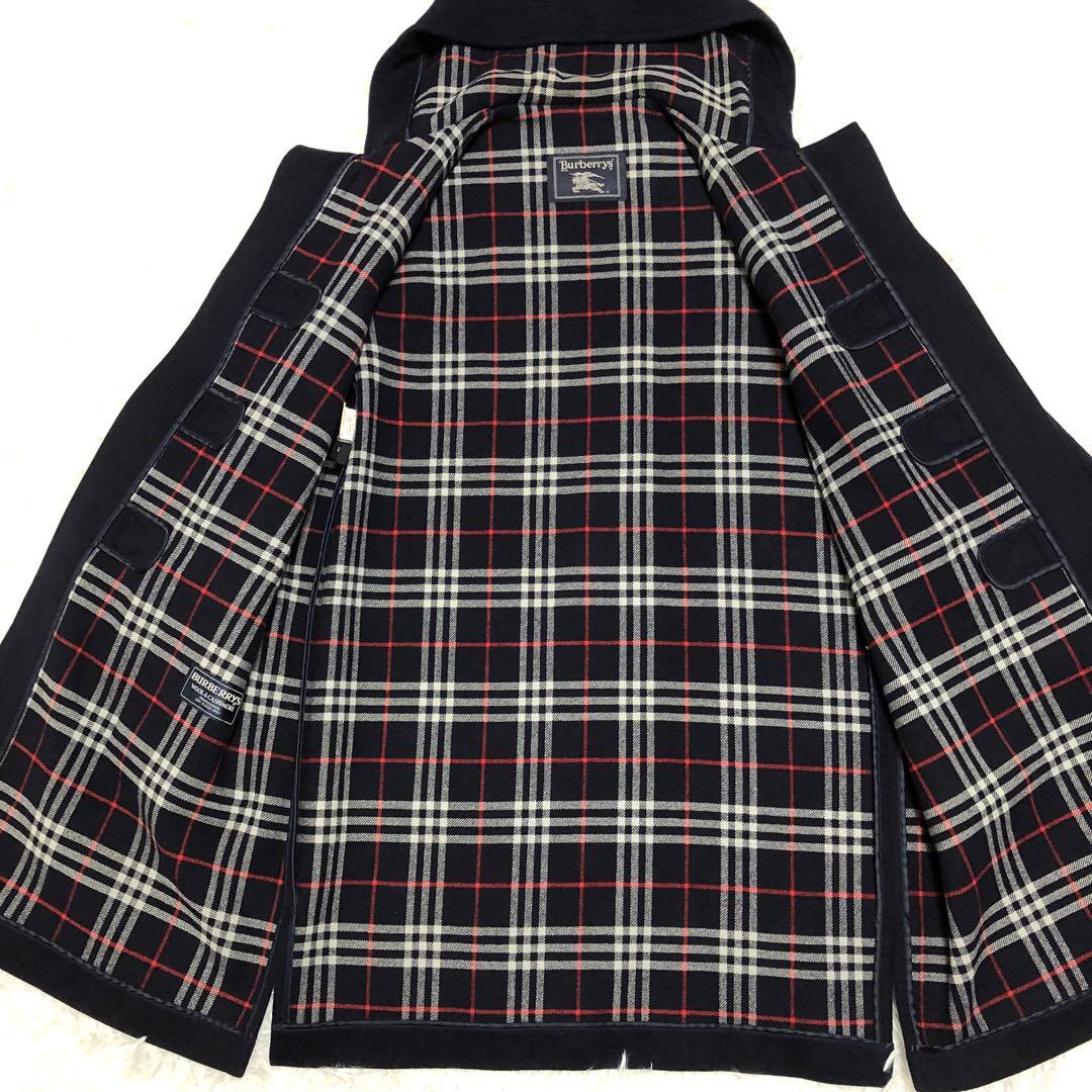 バーバリーズ　ダッフルコート　カシミヤ　ネイビー