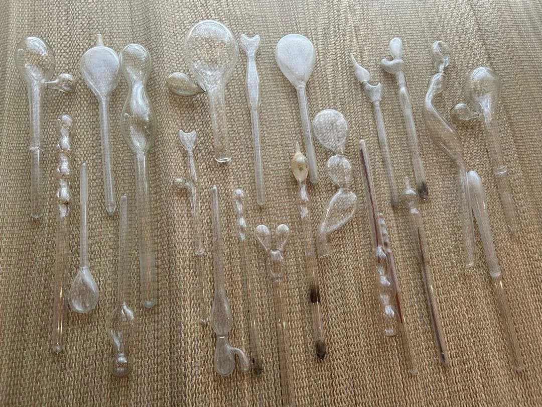 昭和レトロ ゴム風船型　吹きガラス ミッキー型　ネコ型　アヒル型　とろとろガラス