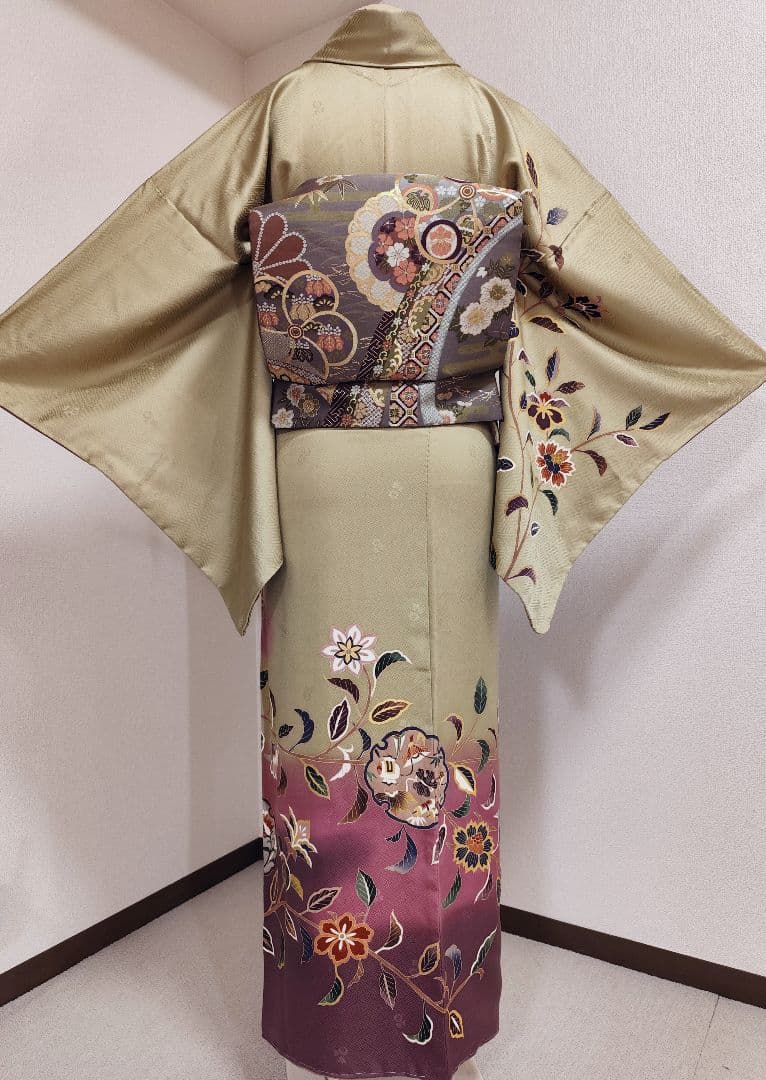 ❰6524❱ フルセット　訪問着 作家　袋帯　帯締め　帯揚げ　正絹　着物