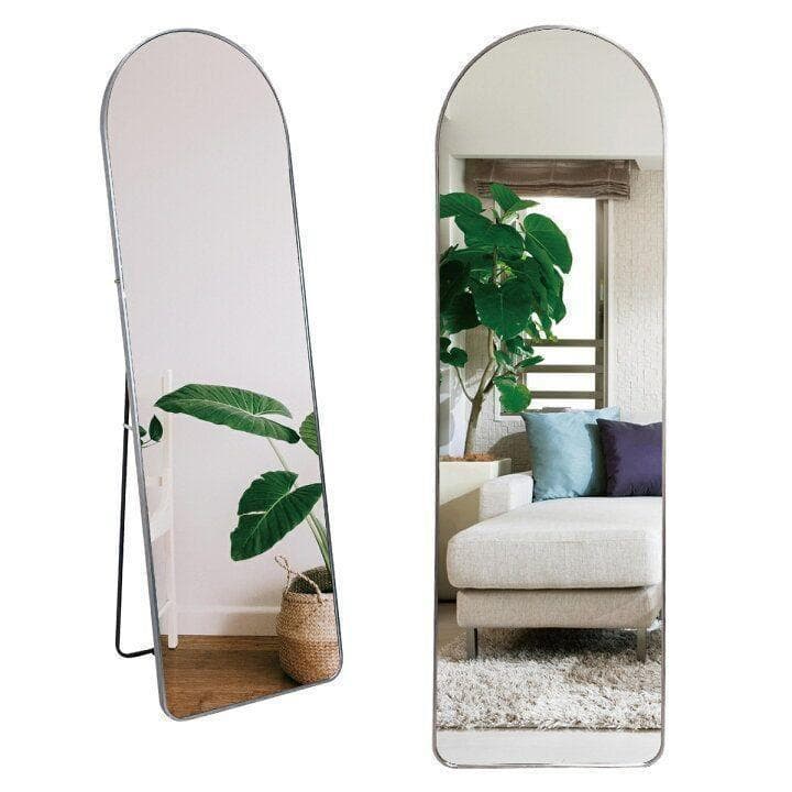スタンドミラー 鏡 全身 鏡 壁掛け 姿見鏡 全身鏡 アーチ形 大型 973-5
