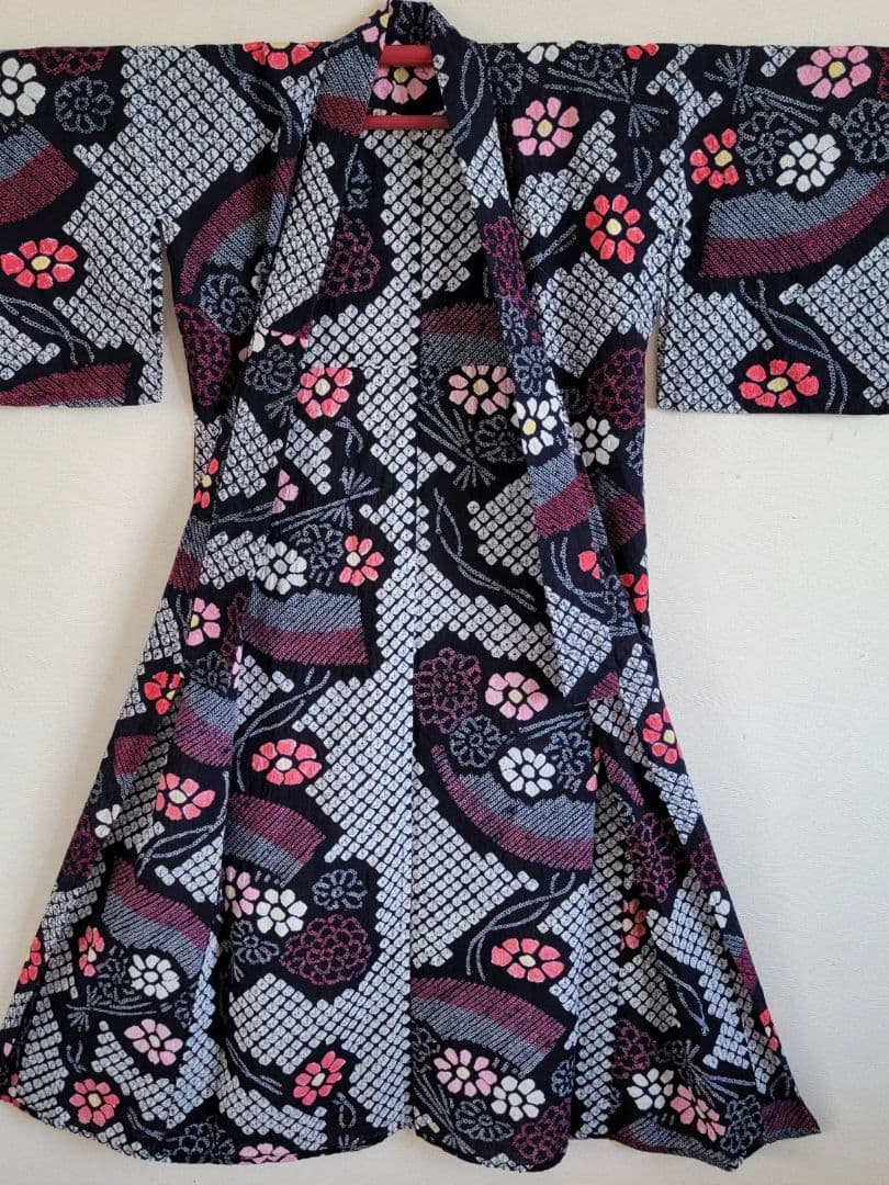 有松鳴海絞り　浴衣　美品