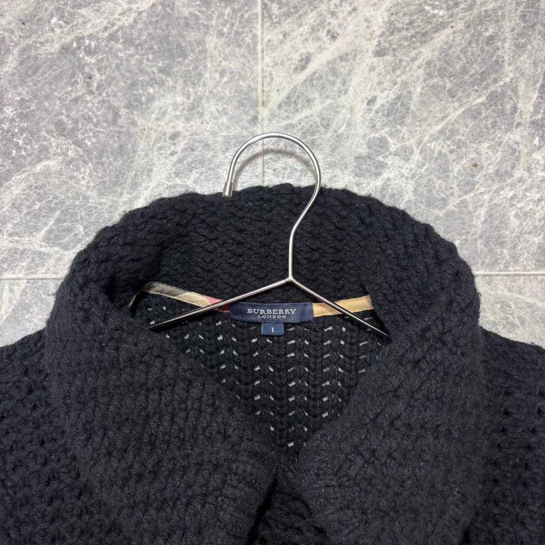 ⭐︎BURBERRY⭐︎カシミヤ混　バーバリー　ウール　コート　レディース　ブラック