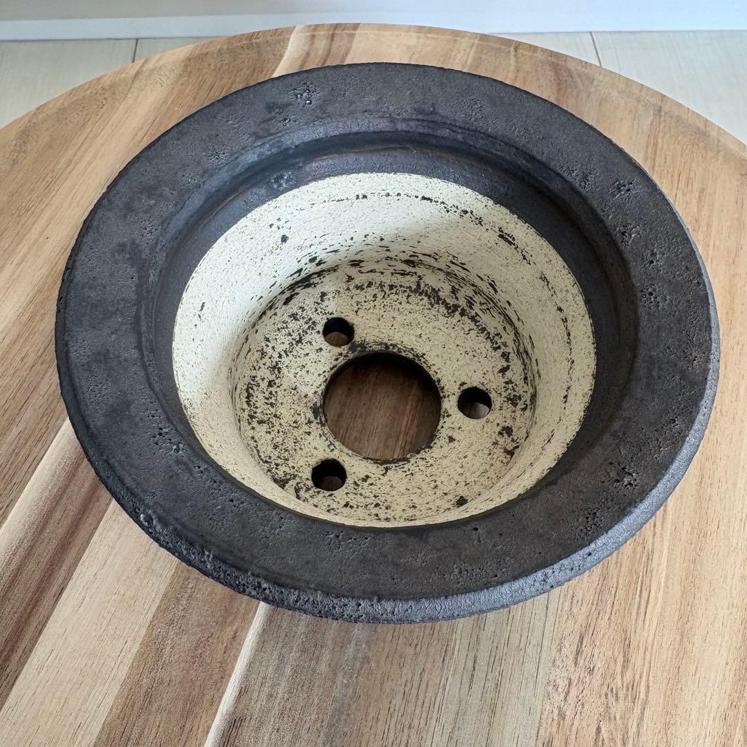 小野瀬一　陶器鉢　しのぎ　植木鉢