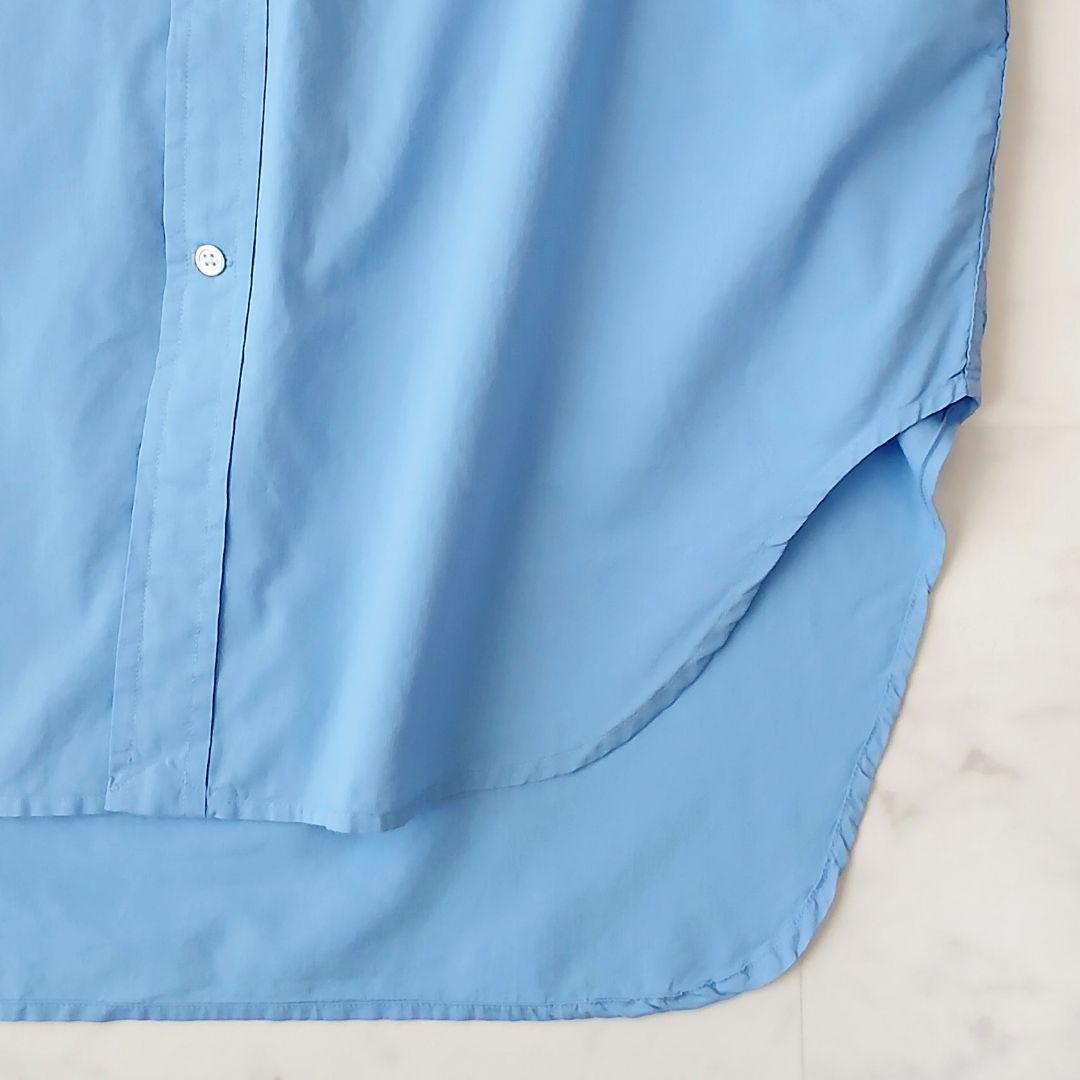 美品 ポロ ラルフローレン 現行 コットン 柔らか ボタンダウンシャツ ブルー