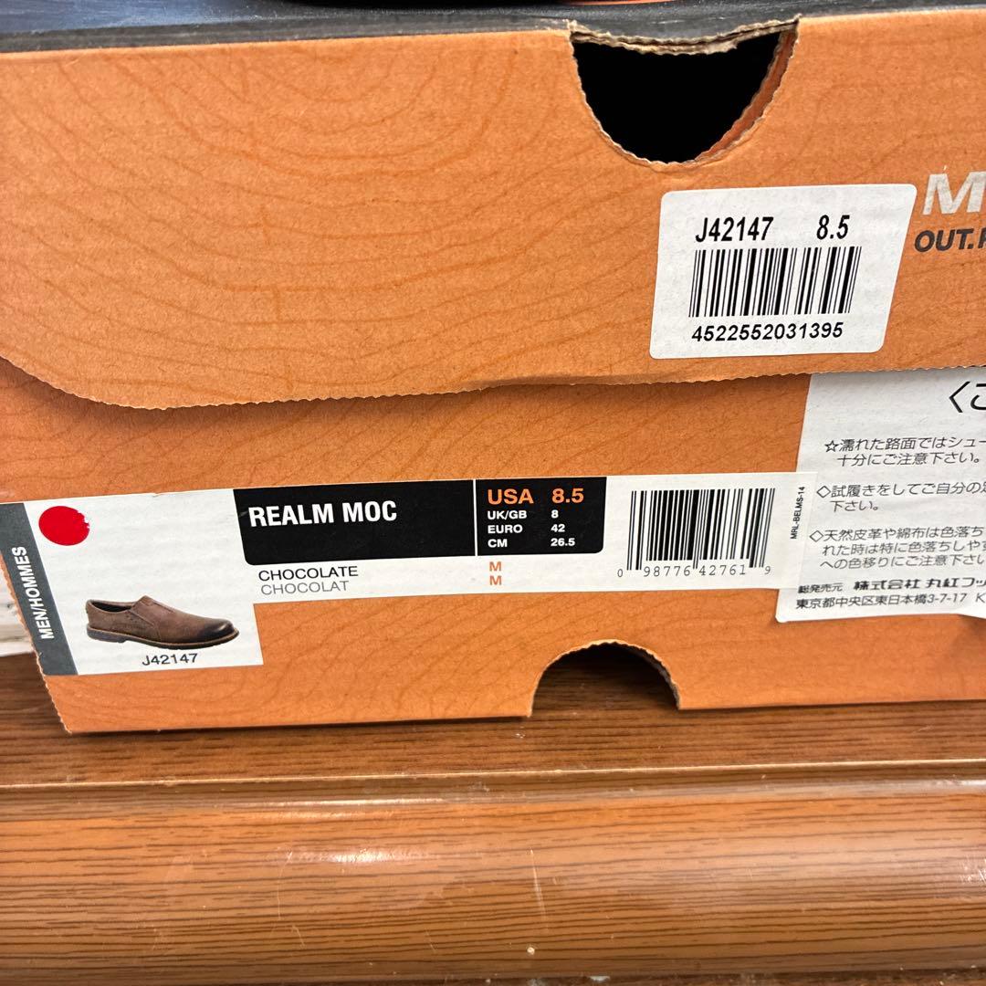 MERRELL ダークブラウン レザー　レルムモック 26.5