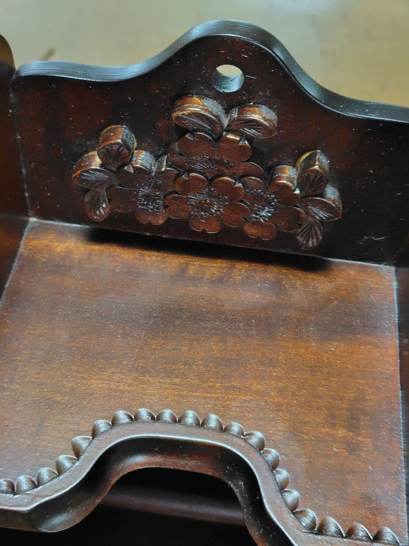 軽井沢彫木製雑貨 花彫刻付き