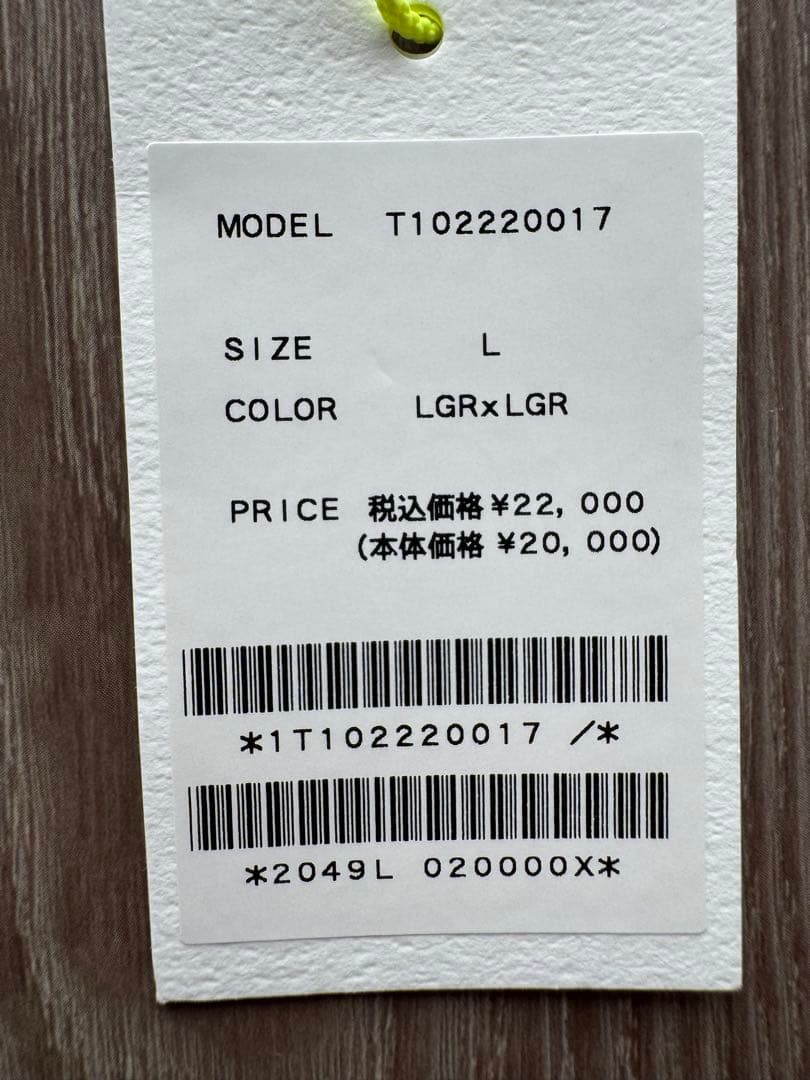 新品未使用　TFW49 長袖　モックネック　サイズL