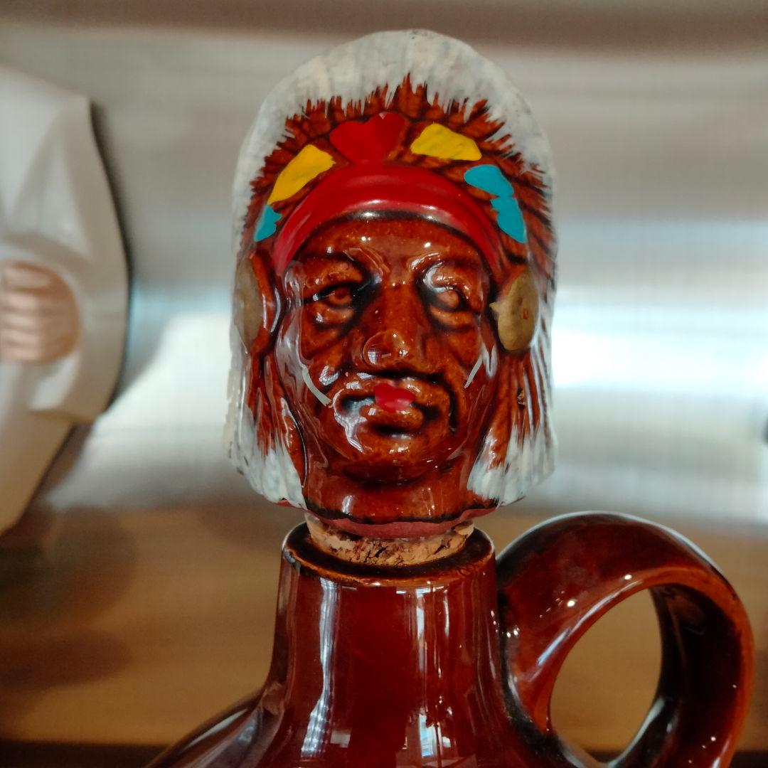 ビンテージ　インディアン　デカンタ　置物　ナバホ　ハーレー 3