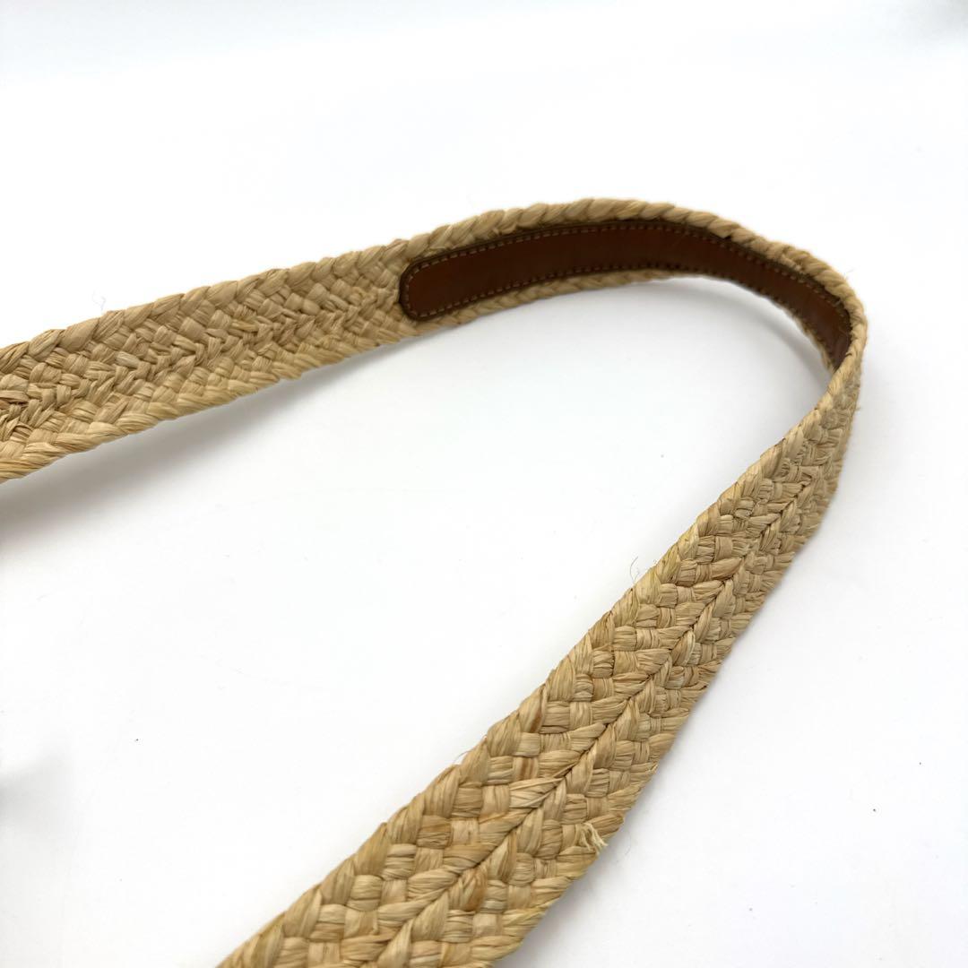 ヘレンカミンスキー ワンショルダーかごバッグ ラフィア 布巾着付き