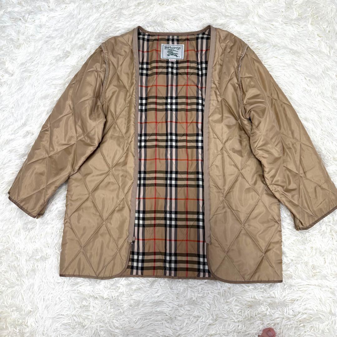 バーバリー Burberry 中綿ライナー付き モッズコート ノバチェック M