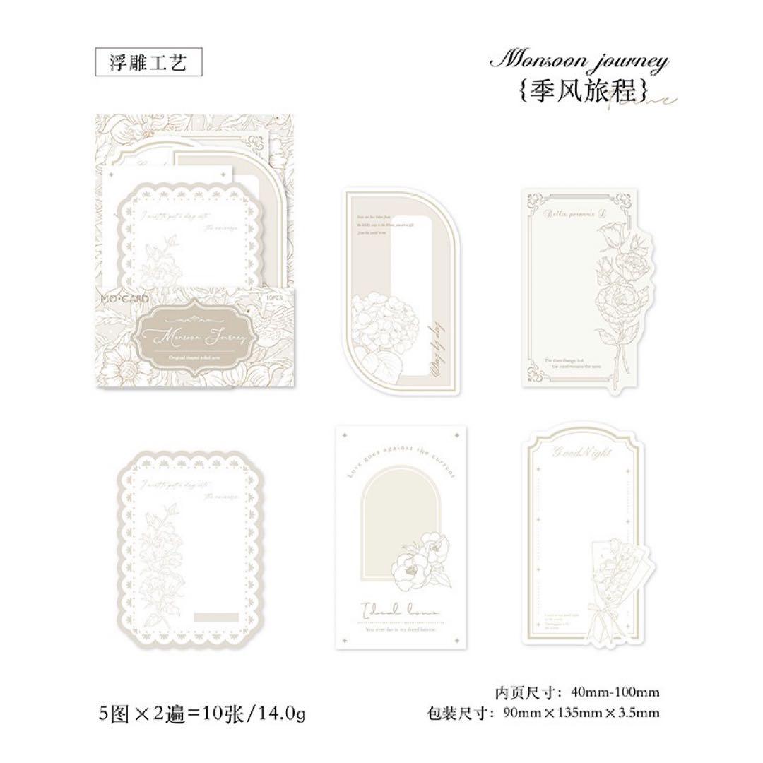 新品　盛開の花束シリーズ　コラージュベースペーパー　花枠素材　6種　60枚