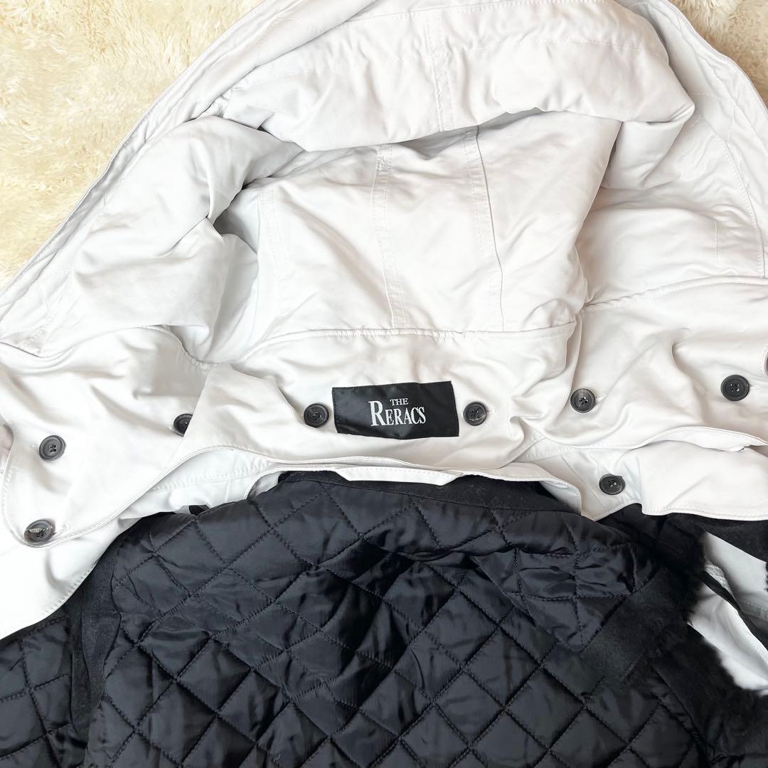 The Reracs リラクス　モッズコート　ボア　ライナー　アイボリー　多機能