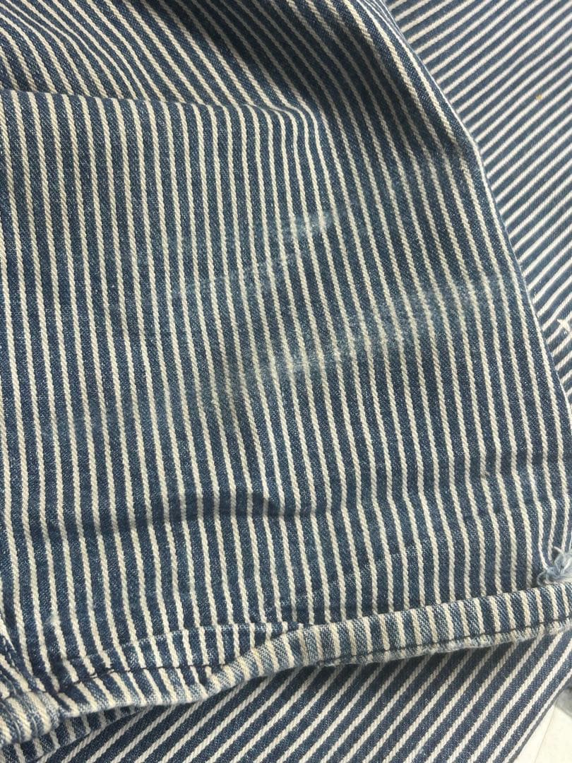 激レア70s OSHKOSH オシュコシュ ヒッコリーオーバーオール 38インチ