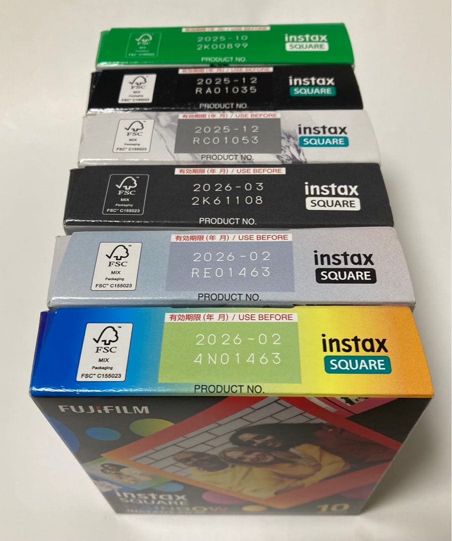 富士フイルム　チェキ　インスタックス　スクエア　バラエティー　６個セット