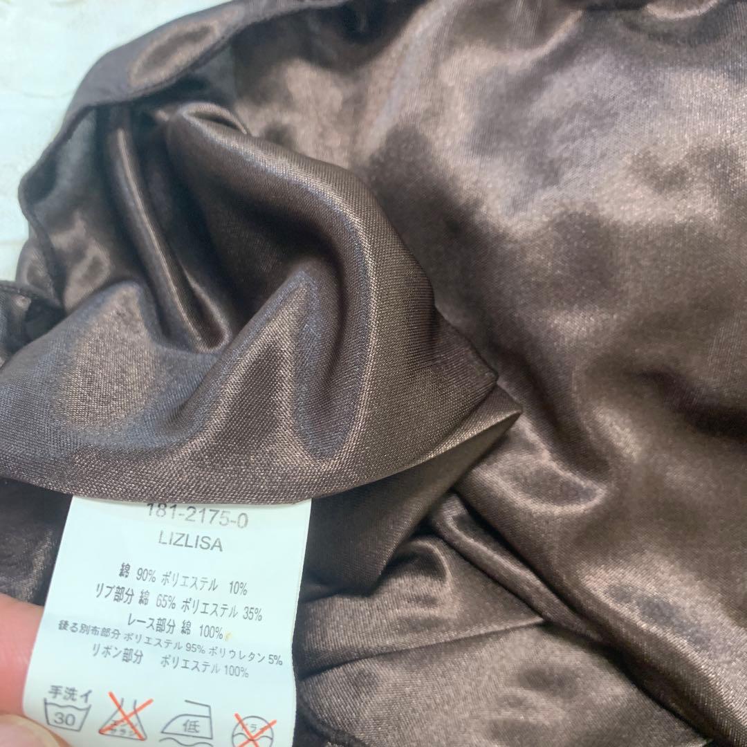 希少！極美品　リズリサ　ベロア　レース　でかリボン　キャミソール　M